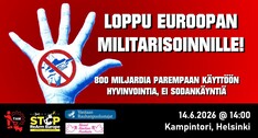 Loppu Euroopan militarisoinnille! (Stop the Militarization of Europe!)